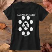 かわいい海賊ねこヴィンテージポーパーソナライズされたスカル Tシャツ