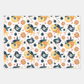 かわいい海賊のテーマ航海の柄 ラッピングペーパーシート (正面2)