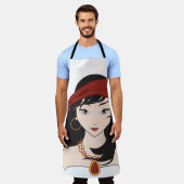 かわいい海賊の女 エプロン (着用した状態)