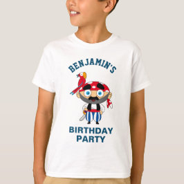 かわいい海賊の子供たちの誕生日パーティー Tシャツ