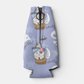 かわいい海賊の子猫パターン ボトルクーラー (裏面)