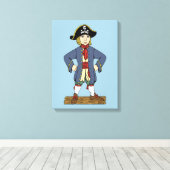 かわいい海賊の少年 キャンバスプリント (インサイチュ (ウッドフロア))