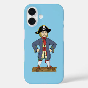 かわいい海賊の少年 iPhone 16ケース
