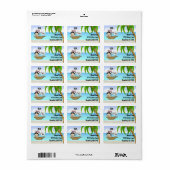 かわいい海賊の海賊ベイビーシャワーのアドレス ラベル (フルシート)