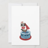 かわいい海賊の誕生日 招待状 (裏面)