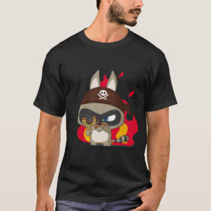 かわいい海賊ぱちんこのマンガのキャラクタのTシャツ Tシャツ