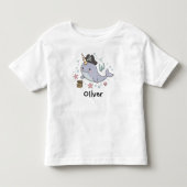 かわいい海賊イッカク トドラーTシャツ (正面)