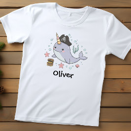 かわいい海賊イッカク トドラーTシャツ