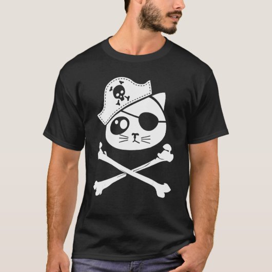 かわいい海賊キッズキャット Tシャツ (正面)