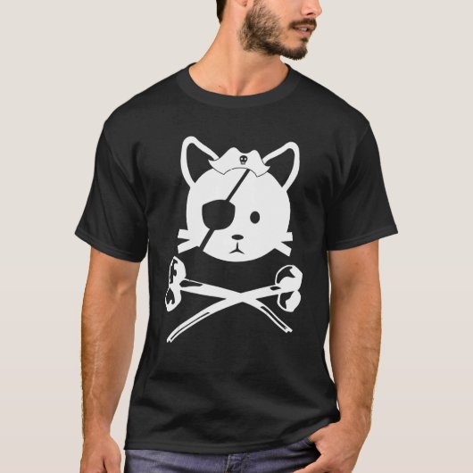 かわいい海賊キッズ猫3 Tシャツ (正面)