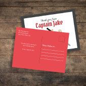 かわいい海賊シンプルサンキューカスタムユー ポストカード