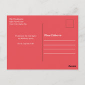 かわいい海賊シンプルサンキューカスタムユー ポストカード (裏面)