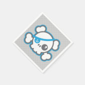 かわいい海賊スカルナプキンズ スタンダードカクテルナプキン (角)