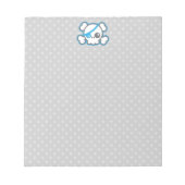 かわいい海賊スカルメモ帳 ノートパッド (正面)