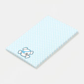 かわいい海賊スカル付箋カード ポストイット (アングル)