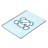 かわいい海賊スカル手帳 ノートブック (左側)