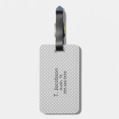 かわいい海賊スカル旅行荷物タグ ラゲッジタグ (裏面縦)