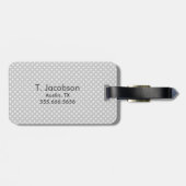 かわいい海賊スカル旅行荷物タグ ラゲッジタグ (裏面横)