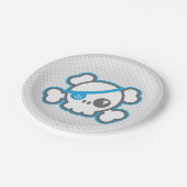 かわいい海賊スカル紙プレート ペーパープレート (アングル)