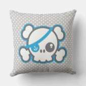 かわいい海賊スカル装飾用クッション クッション (裏面)