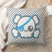 かわいい海賊スカル装飾用クッション クッション (ブランケット)