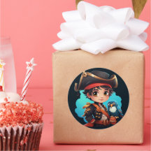 かわいい海賊ステッカー