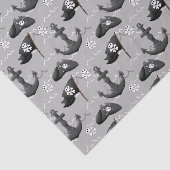 かわいい海賊タイル模様のパーティー 薄葉紙 (詳細)