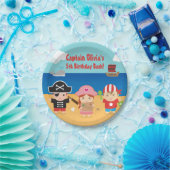 かわいい海賊テーマの子供の誕生日のパーティーの供給 ペーパープレート (パーティー)