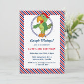 かわいい海賊テーマバースデーパーティー招待状 招待状 (スタンド正面)