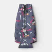 かわいい海賊パンダのクマのパターン ボトルクーラー (裏面)