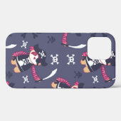 かわいい海賊パンダのクマのパターン Case-Mate iPhoneケース (裏面 (横))