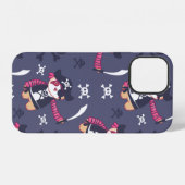 かわいい海賊パンダベア柄 iPhoneケース (裏面横)