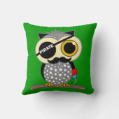 かわいい海賊フクロウ クッション (裏面)