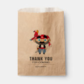 かわいい海賊子供の誕生日パーティー フェイバーバッグ (正面)