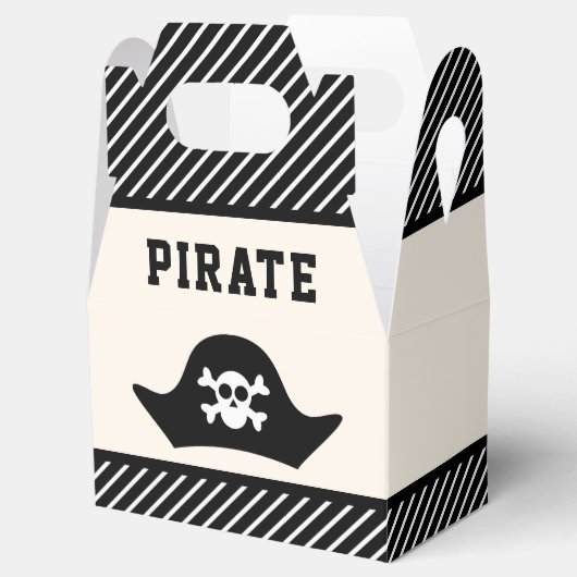 かわいい海賊子供の誕生日パーティー フェイバーボックス (オープン)