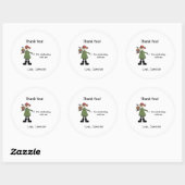 かわいい海賊子供の誕生日パーティー ラウンドシール (シート)