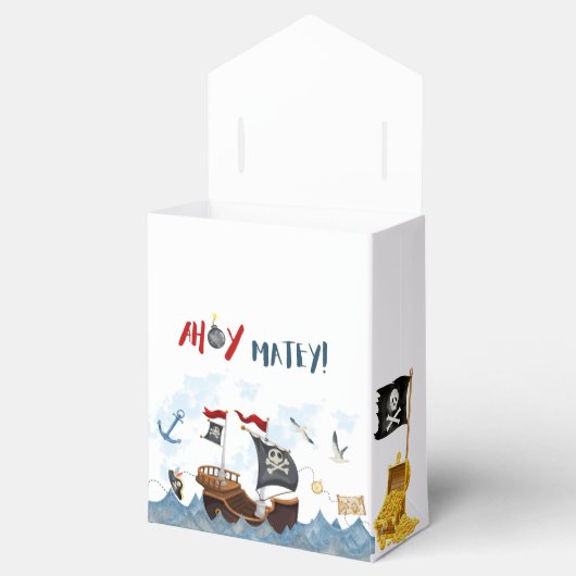 かわいい海賊誕生日ありがとう フェイバーボックス (オープン)