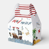 かわいい海賊誕生日パーチ感謝していメントユー フェイバーボックス (裏面サイド)