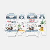 かわいい海賊誕生日パーチ感謝していメントユー フェイバーボックス (折り畳みなし)