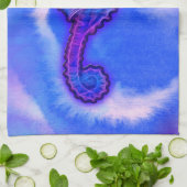 かわいい海馬の海産動物の贈り物 キッチンタオル (折り畳み)