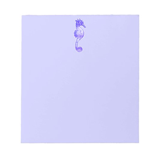 かわいい海馬の海産動物の贈り物 ノートパッド (正面)