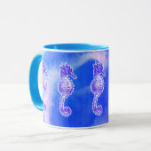 かわいい海馬の海産動物の贈り物 マグカップ (正面左)