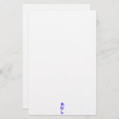 かわいい海馬の海産動物の贈り物 便箋 (正面/裏面)