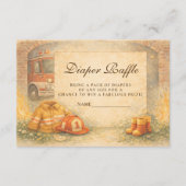 かわいい消防士のオムツくじ エンクロージャーカード (正面)