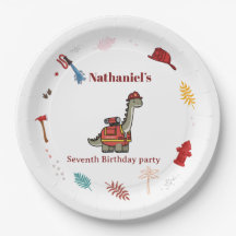 かわいい消防士の恐竜の雄叫びとレスキューお誕生日おめでとう