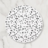 かわいい消防士ダルマチア赤ちゃんシャワー フェイバータグ (裏面)