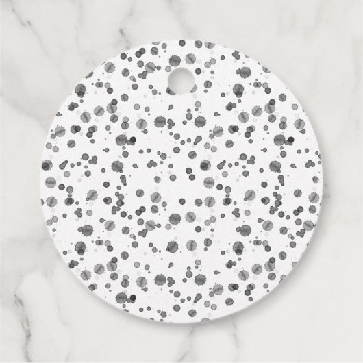 かわいい消防士ダルマチア赤ちゃんシャワー フェイバータグ (裏面)