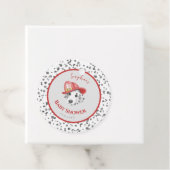 かわいい消防士ダルマチア赤ちゃんシャワー フェイバータグ (インサイチュ)