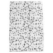 かわいい消防士ダルマチア赤ちゃんシャワー ミディアムペーパーバッグ (裏面)