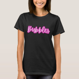 かわいい淡いピンクのテキストバブル 女性用 Tシャツ